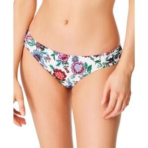 2/$15 NWT Jessica Simpson Floral Hipster Swim Bikini Bottoms Shirred Side Size S